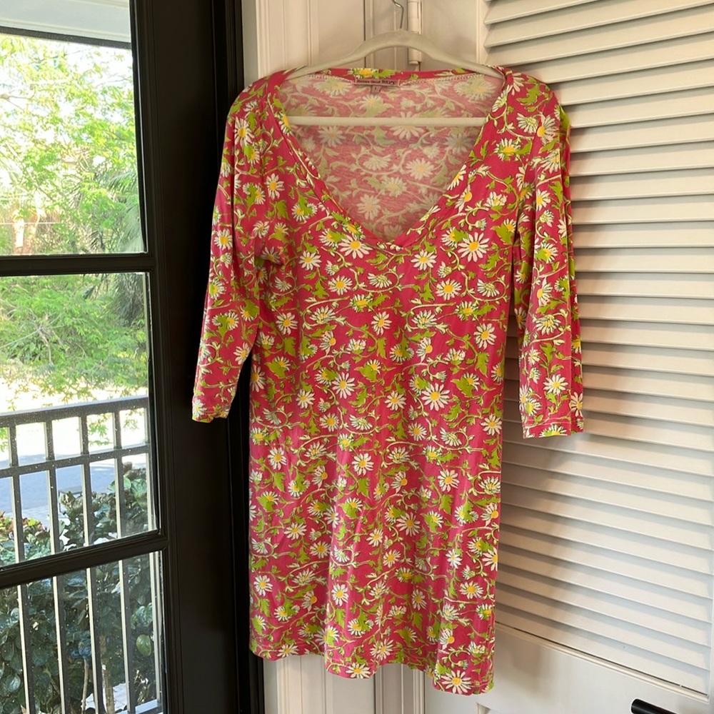 Barbara Gerwit v-neck vintage dress.